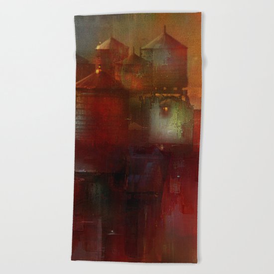 Tank town Beach Towel