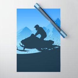 Jet Ski Winter Game Wrapping Paper