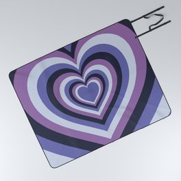 Groovy Purple Hearts (xii 2021) Picnic Blanket