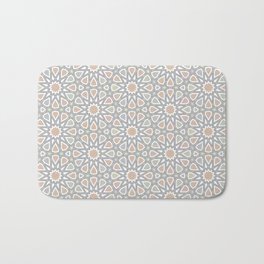 Zellige Glow: Geometric Brilliance in Andalusian-Moroccan Style Bath Mat