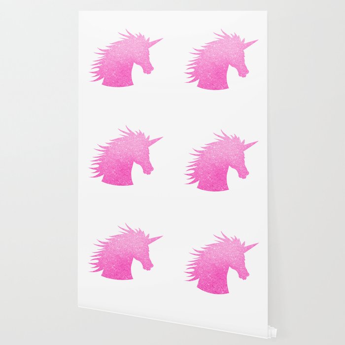 Pink Glitter Unicorn Wallpaper By Avenger Society6