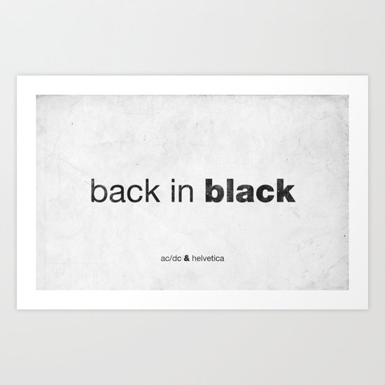 Black Art Print