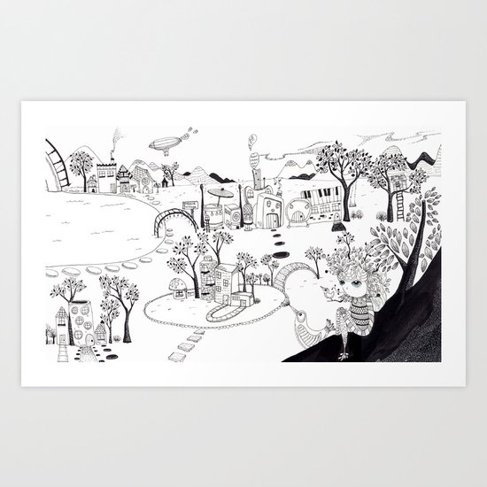 My own Wonderland... Art Print