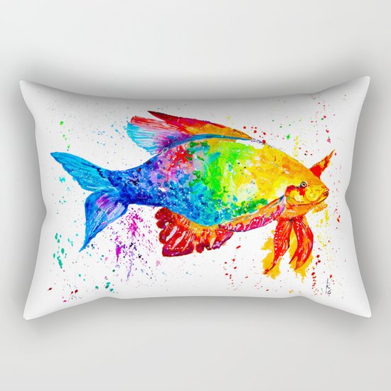 Bright fish Rectangular Pillow