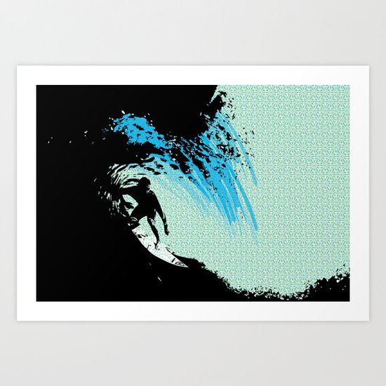 Surfing Art Print