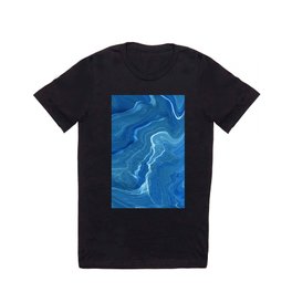 Blue Marble Abstraction T Shirt