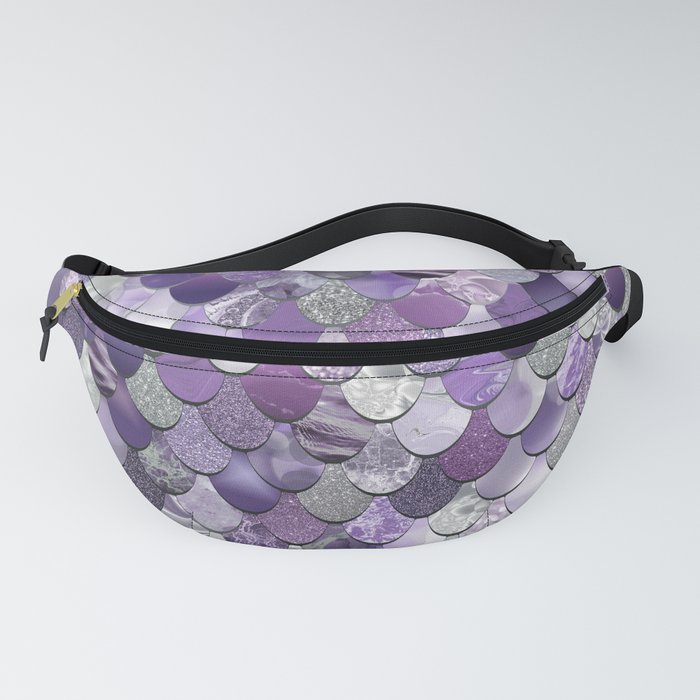 Mermaid Purple and Silver Fanny Pack