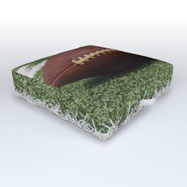 American Football Court with ball on Gras Outdoor Floor Cushion