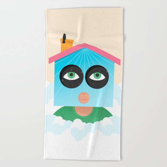 House of Birds Beach Towel