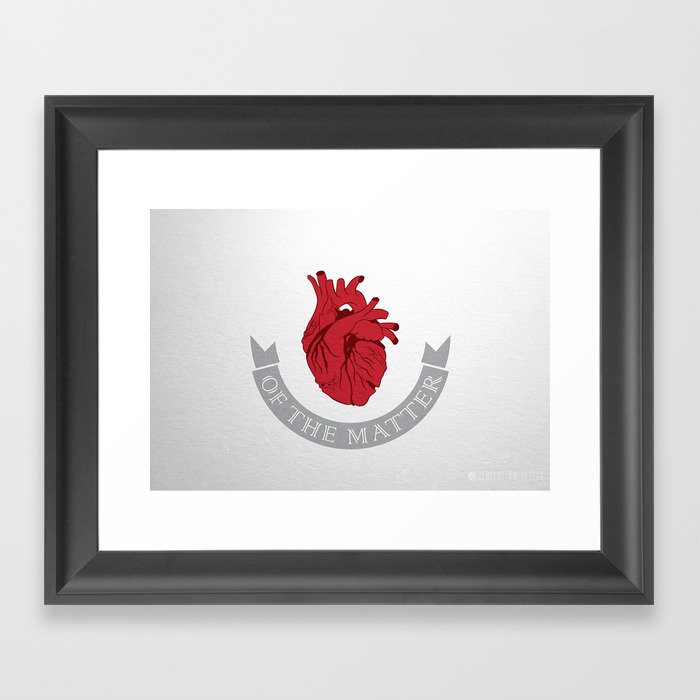 Heart of the Matter Framed Art Print