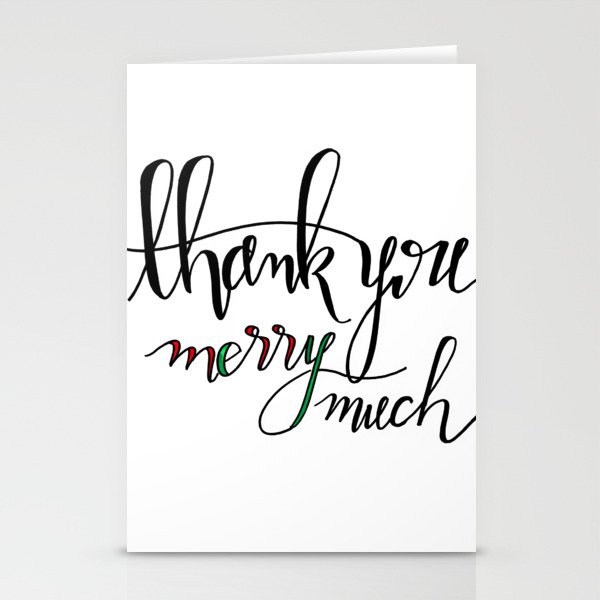 Thank You Merry Much Stationery Cards