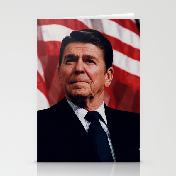 President Ronald Reagan Stationery Cards By Warishellstore Society6