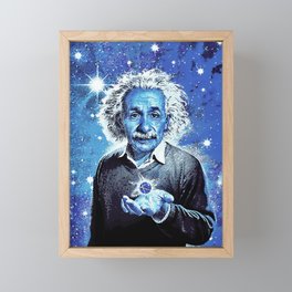 Einstein: Cosmic Domain Framed Mini Art Print