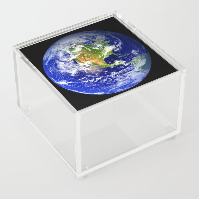 Planet Earth Blue Marble Acrylic Box