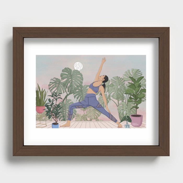 Yoga Retreat Recessed Framed Print