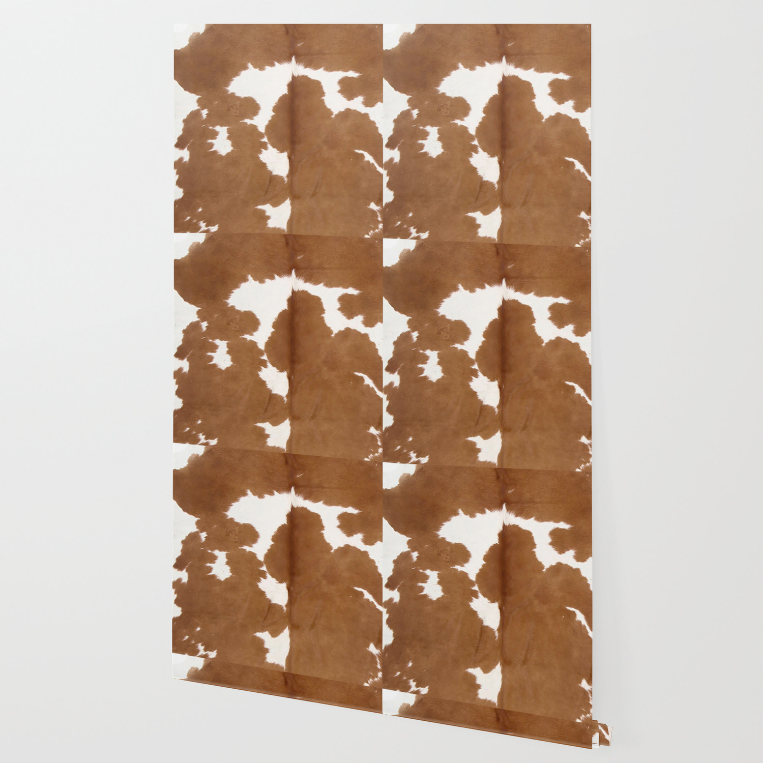Tan And White Cowhide Texture Wallpaper By Koovox Society6