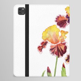 Iris Watercolor  iPad Folio Case