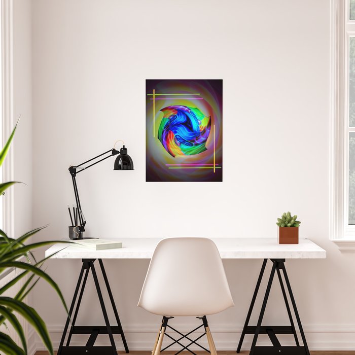 Abstract In Perfection Cube 5 Poster By Walterzettl
