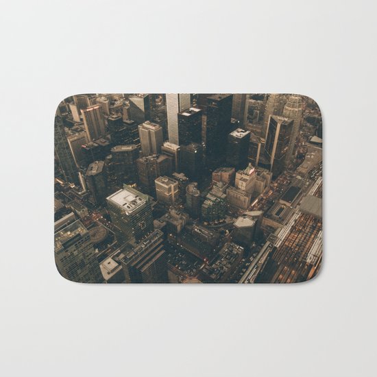 NYC from above - Ariel Image Bath Mat