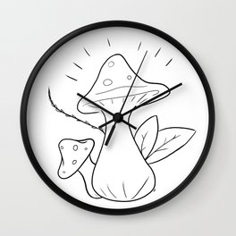 Shrooms Wall Clock