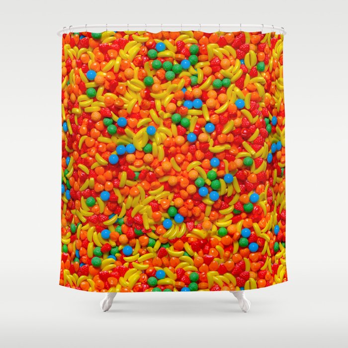 Fruit Candy Photo Pattern Shower Curtain
