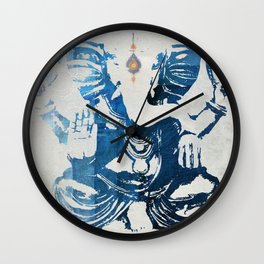 GANESHA indigo Wall Clock