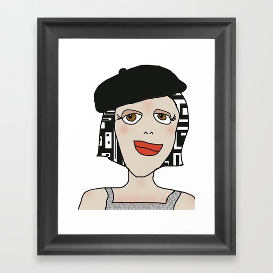 Digital Paper Doll 01 Framed Art Print
