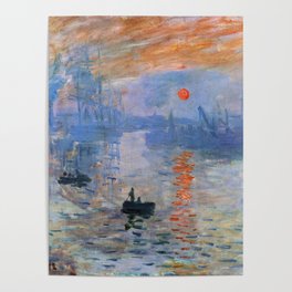 Boats in the Sunset Poster