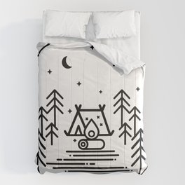 Camping in the Great Outdoors / Geometric / Nature / Camping Shirt / Outdoorsy Comforter