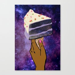 Galaxy cake  Canvas Print