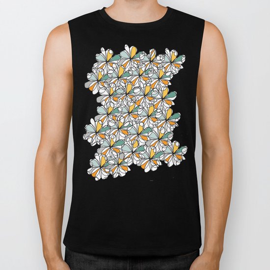 Floral Doodles Biker Tank