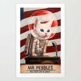 Mr PEBBLES - High Quality Art Print