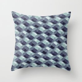 Abstract Steel Ripples Throw Pillow