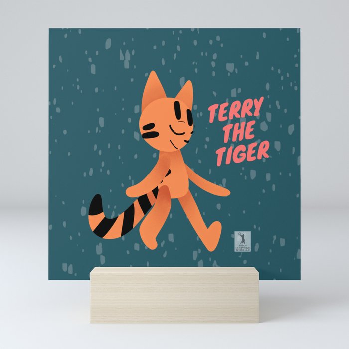 Terry The Tiger Mini Art Print
