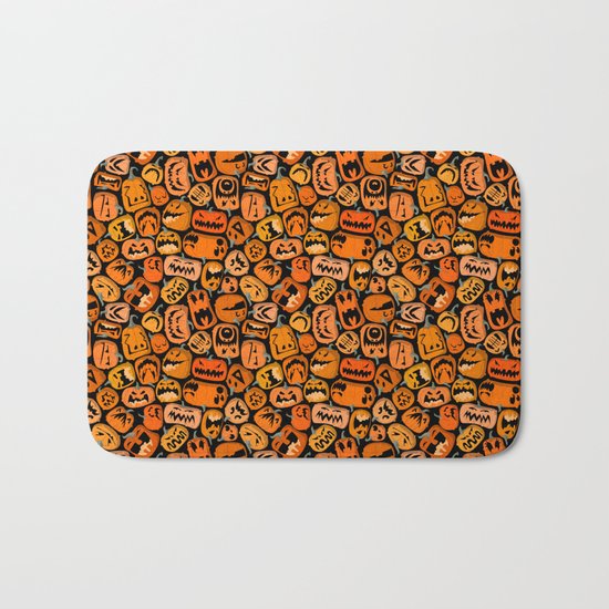 Pumpkin Brawl. Bath Mat