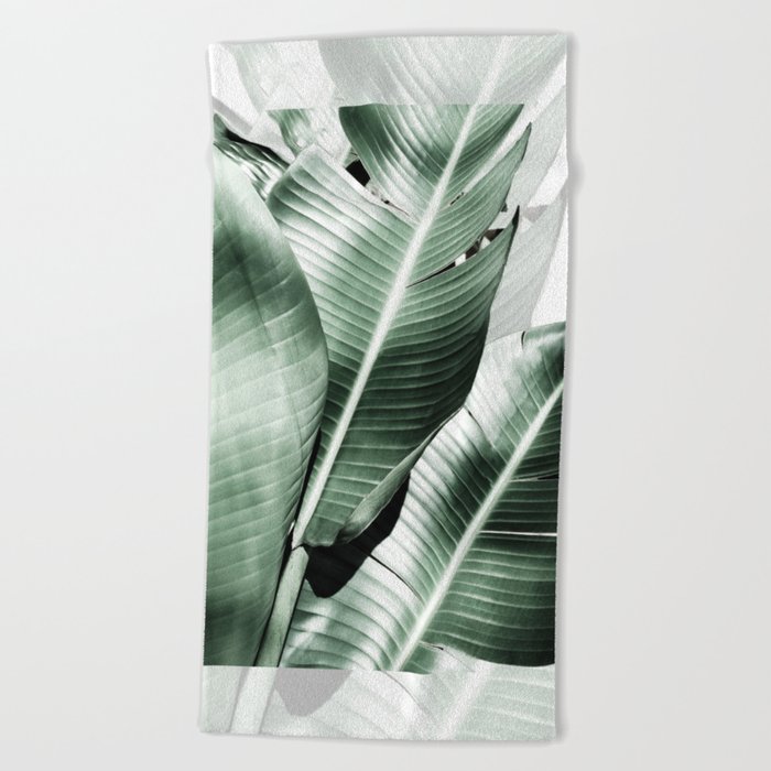 Banana leaf akin Beach Towel