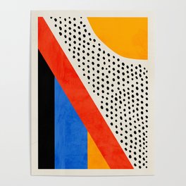 Mid Century Abstract Landscape Poster