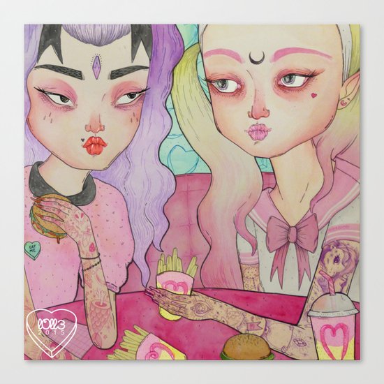 Burgirls Canvas Print
