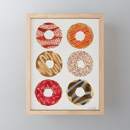 Half Dozen Donuts Framed Mini Art Print