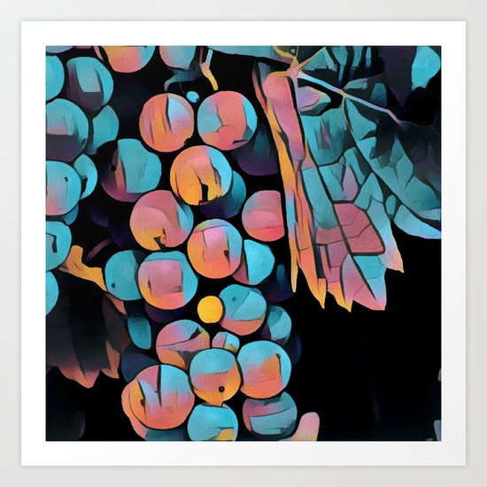 Grapes Art Print