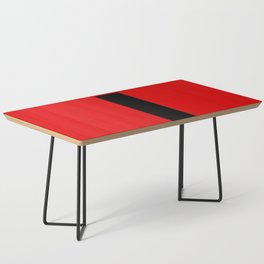 letter J (Black & Red) Coffee Table
