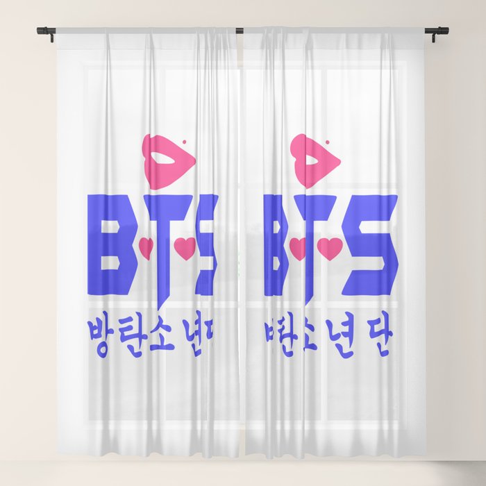 Love Bts Bangtan Boys Forever Sheer Curtain By Hanguksarang365