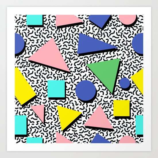 Memphis pattern 5 Art Print