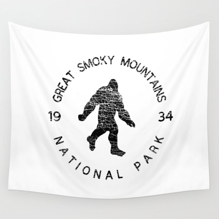 Great Smoky Mountains National Park Sasquatch Wall Tapestry