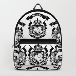 Westie "Small But Mighty" Coat of Arms Backpack