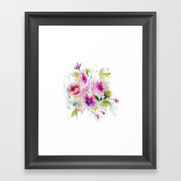 Gentle bouquet Framed Art Print