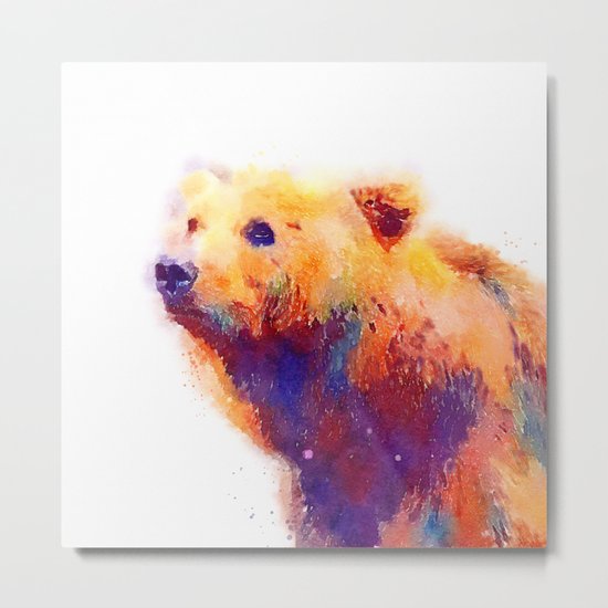 The Protective - Bear Metal Print