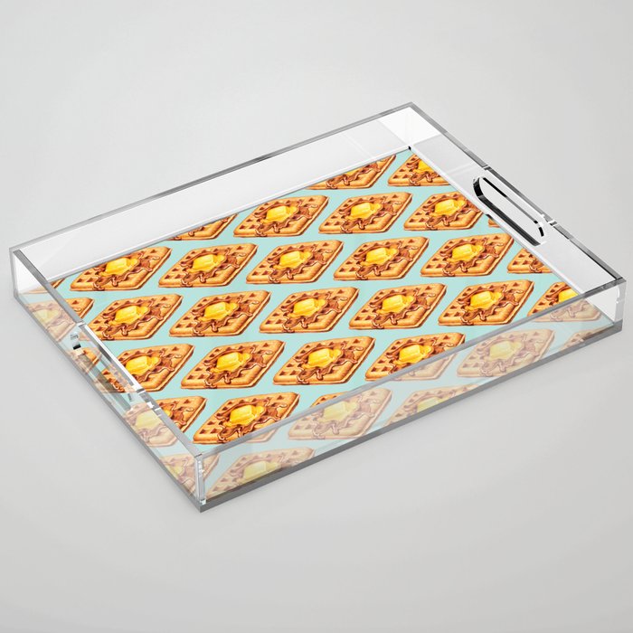 Waffle Pattern Acrylic Tray