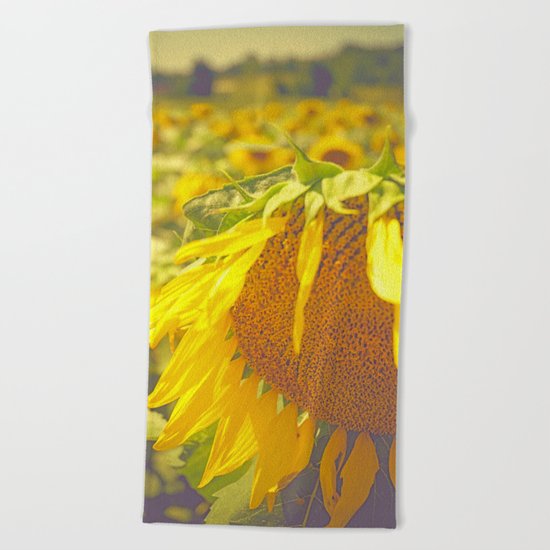 Summer Field Beach Towel