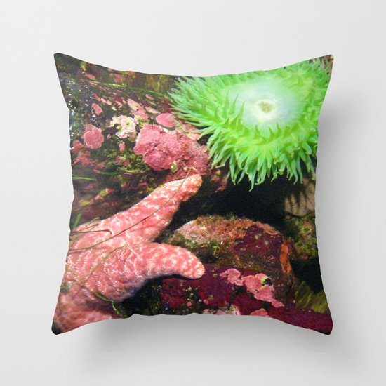 Not Easy Being Green Throw Pillow